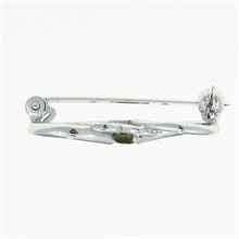 Spilla in argento con codice moldavite – heart 5092