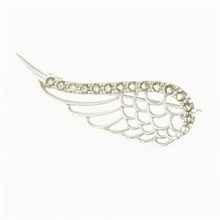 Spilla in argento con ala in Moldaviti 5610