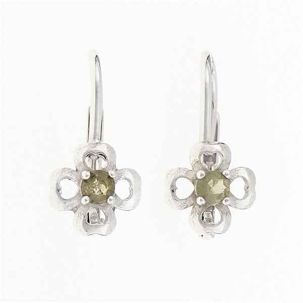 Orecchini in argento con Moldaviti 06-4