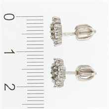 Orecchini in argento con moldaviti e zirconi 2071-3