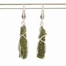 Orecchini in argento con Moldaviti naturali 9121-4