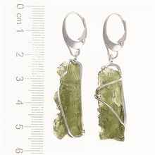 Orecchini in argento con Moldaviti naturali 9121-4