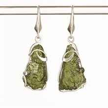 Orecchini in argento con Moldaviti naturali 9122-4
