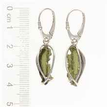 Orecchini in argento con Moldaviti naturali 9124-4