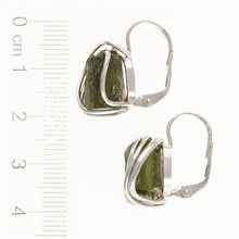 Orecchini in argento con Moldaviti naturali 9125-4