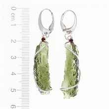 Orecchini in argento con Moldaviti naturali AN9127-4