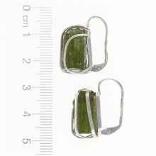 Orecchini in argento con Moldaviti naturali AN9128-4