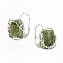 Orecchini in argento con Moldaviti naturali AN9129-4