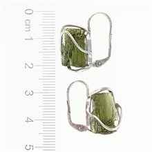 Orecchini in argento con Moldaviti naturali AN9129-4