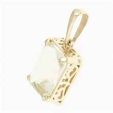 Golden pendant with Libyan glass 1473