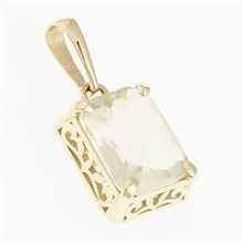 Golden pendant with Libyan glass 1473