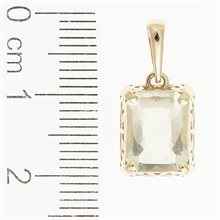 Golden pendant with Libyan glass 1473
