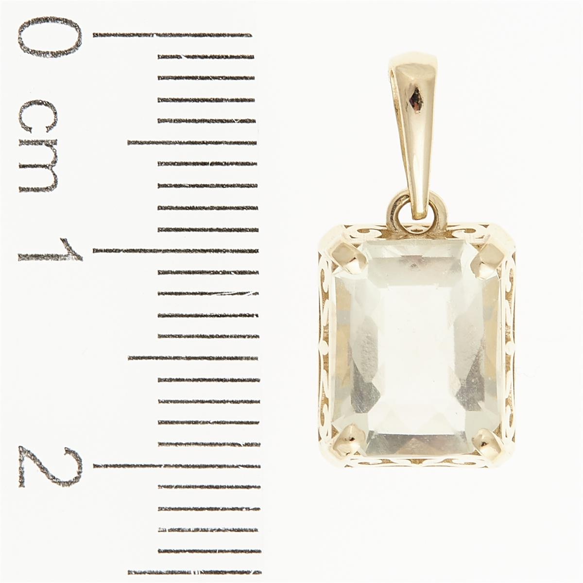 Golden pendant with Libyan glass 1473
