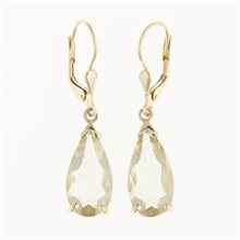 Golden earrings with Libyan glass 2408-4