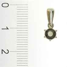 Gold pendant with moldavite 1138