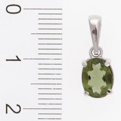 Pendente in oro con moldavite 1191WG