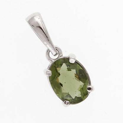 Pendente in oro con moldavite 1191WG