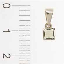 Golden pendant with moldavite 1195