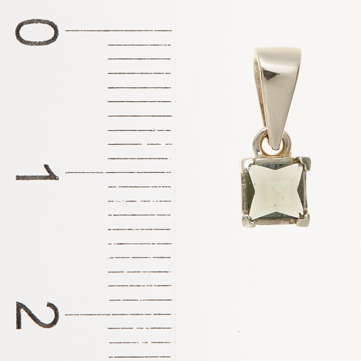 Golden pendant with moldavite 1195