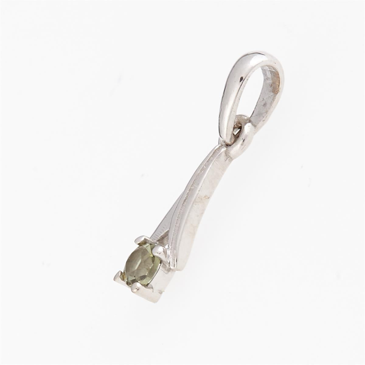 Golden pendant with moldavite AUV1214-WG