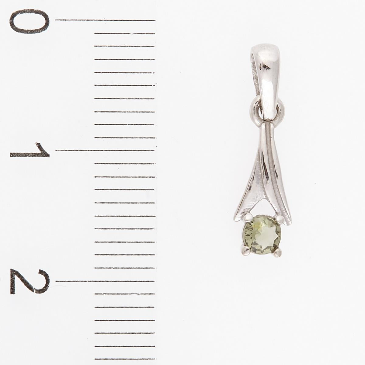 Golden pendant with moldavite AUV1214-WG