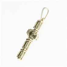 Golden pendant with moldavite 1327