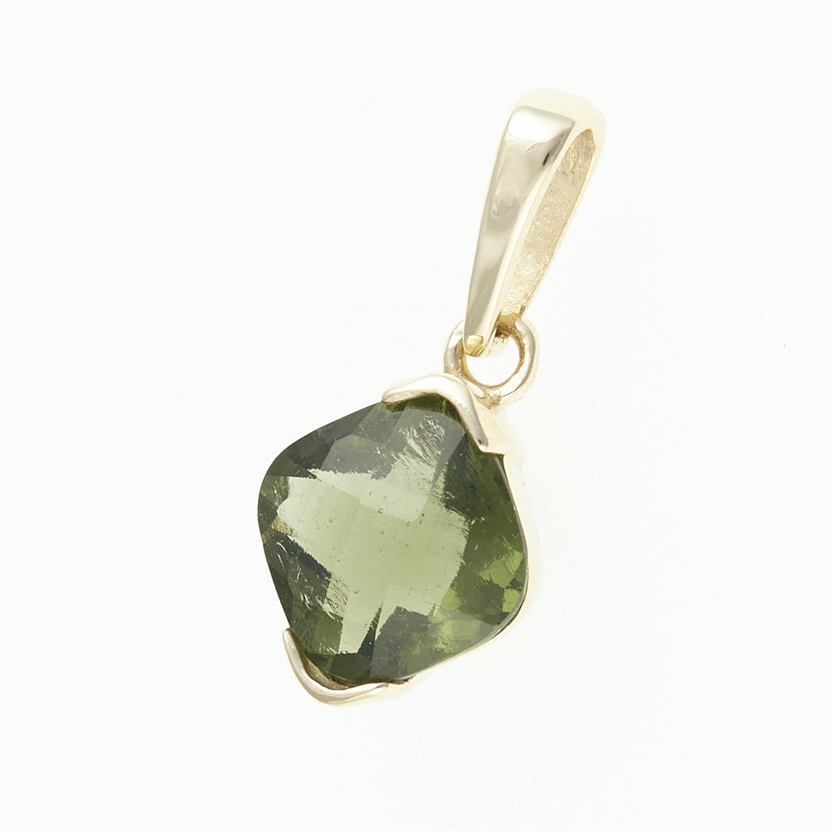 Golden pendant with moldavite 1494
