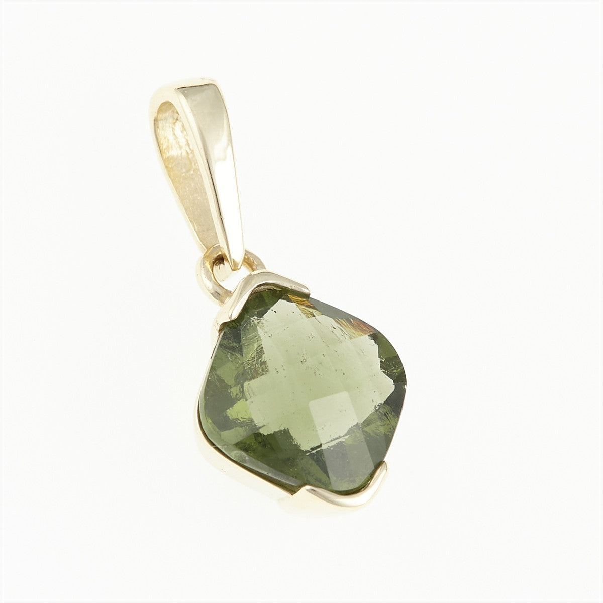 Golden pendant with moldavite 1494