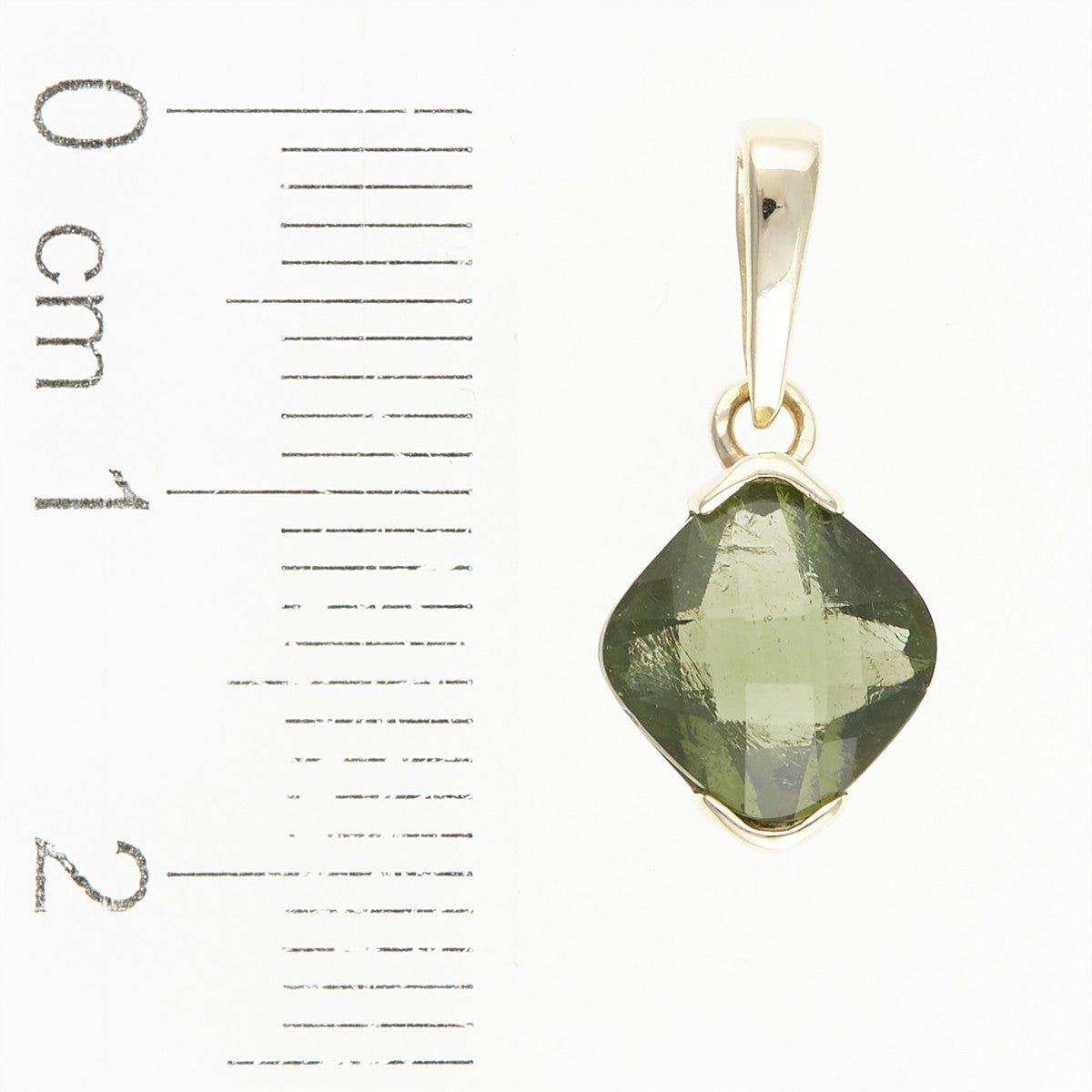 Golden pendant with moldavite 1494