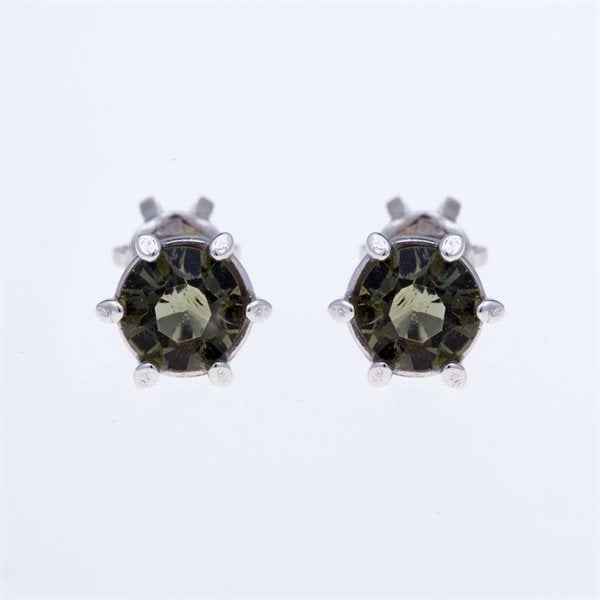 Orecchini dorati con Moldaviti AUV2138-3WG