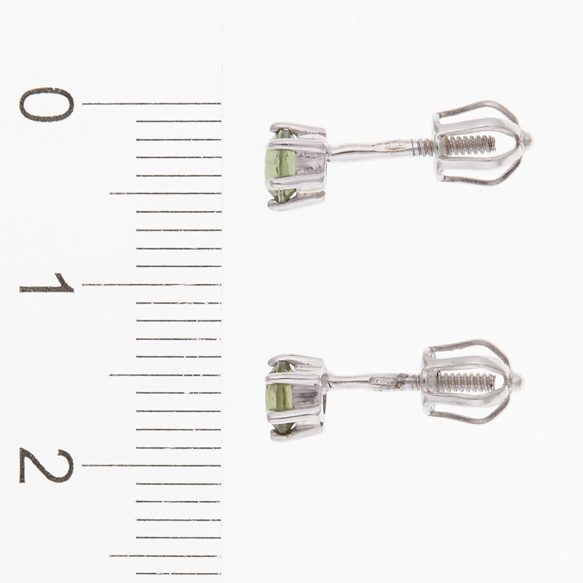 Golden earrings with moldavites AUV2234-3WG