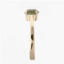 Anello d'oro con moldavite 3137