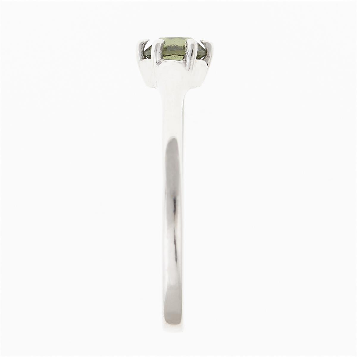 Golden ring with moldavite 3138