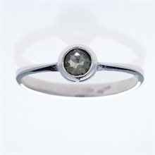 Anello d'oro con moldavite AUV3139WG