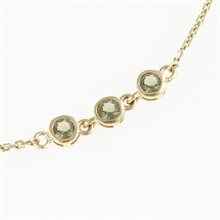 Gold bracelet with moldavites 4596-3