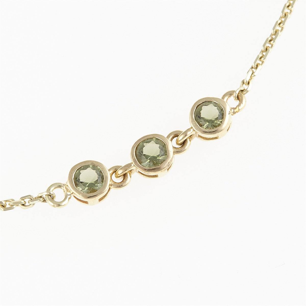 Gold bracelet with moldavites 4596-3