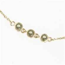 Gold bracelet with moldavites 4596-3