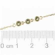 Gold bracelet with moldavites 4596-3