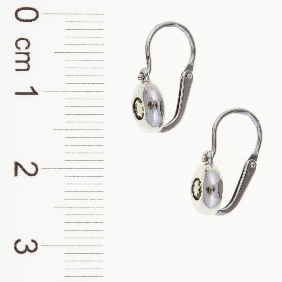 Golden children's earrings with moldavites