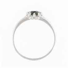 Anello Oro con moldavite e diamanti AUVD3125WG
