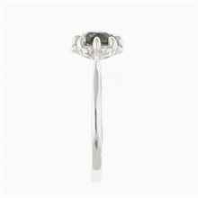 Anello Oro con moldavite e diamanti AUVD3125WG