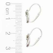 Golden children's earrings with moldavites and garnets AUVGD07-5