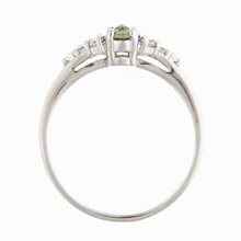 Anello in oro con moldavite e zirconi AUVZ3042WG