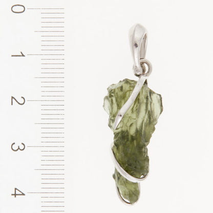 Pendente in argento con moldavite 7025