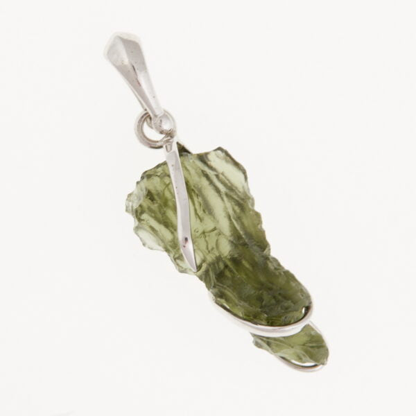 Pendente in argento con moldavite 7025