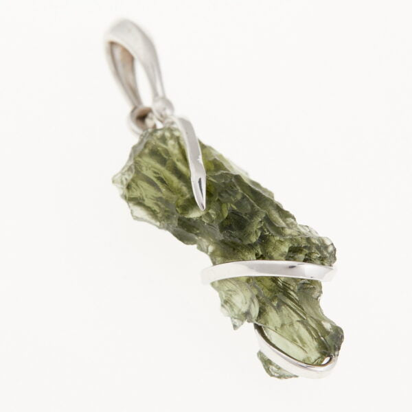 Pendente in argento con moldavite 7025