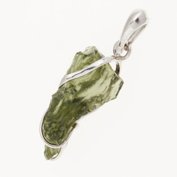 Pendente in argento con moldavite 7025