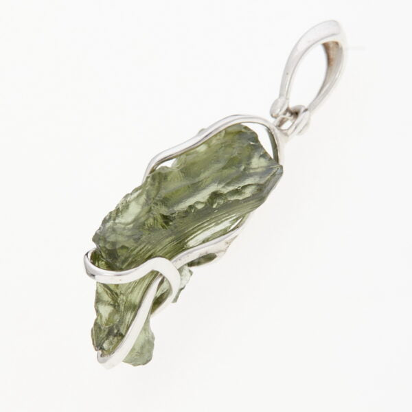 Pendente in argento con moldavite 7025