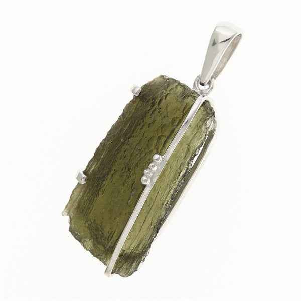 Ciondolo Argento con codice moldavite 7441
