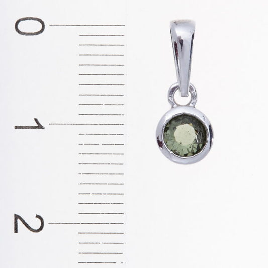 Pendente in oro con moldavite 1139WG